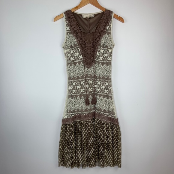 Anthropologie Areve Crochet Knit Dress Size Small - Picture 4 of 8